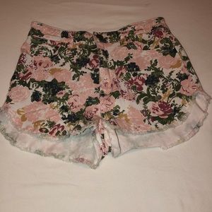 Loverbird High Waist Floral Pattern Shorts